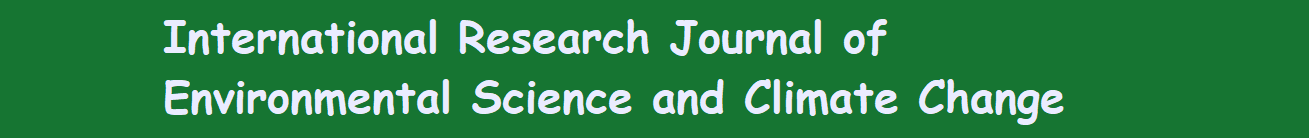 International Research Journal of Environmental Science and Climate Change